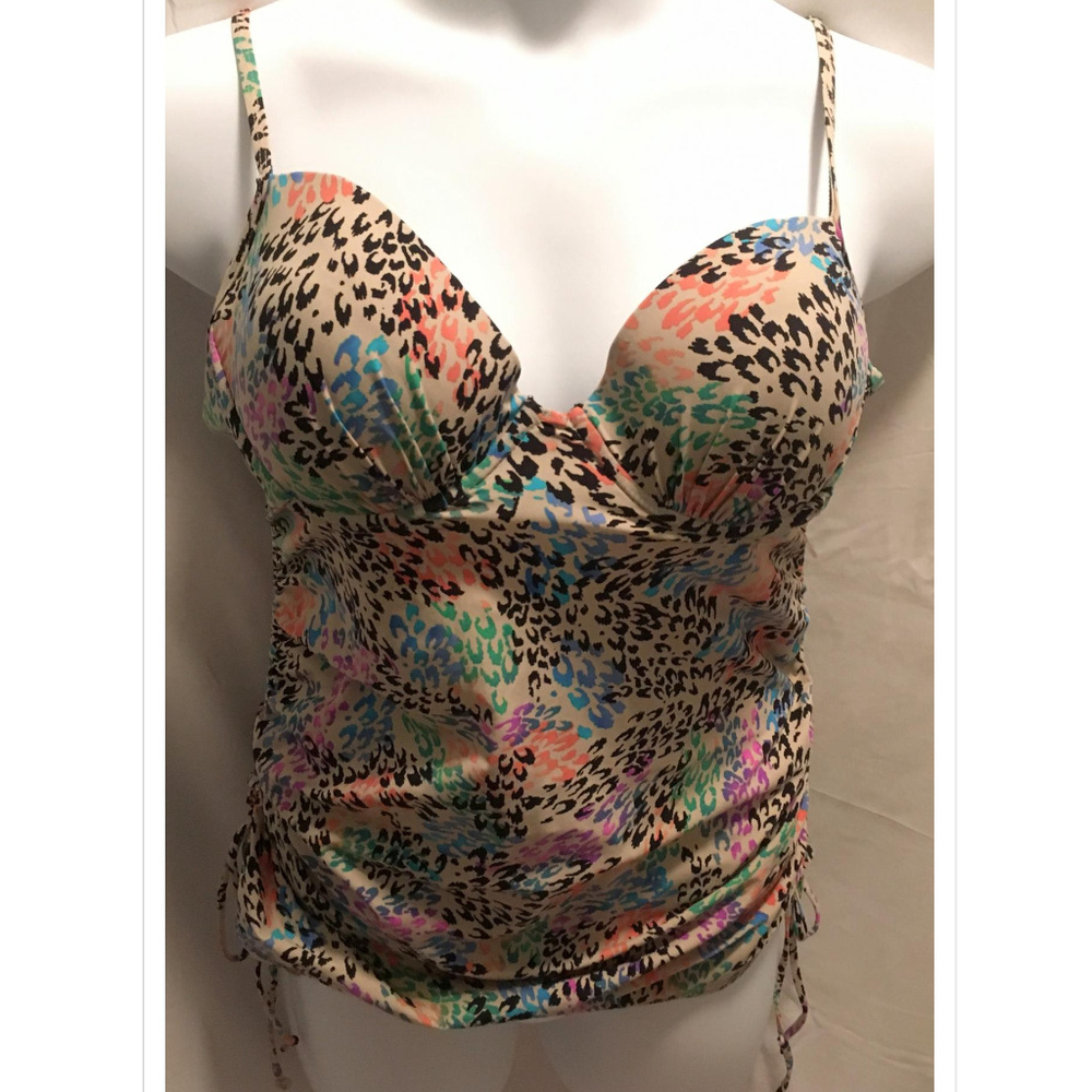 Size XL Spanx Swim Tankini Top Push Up